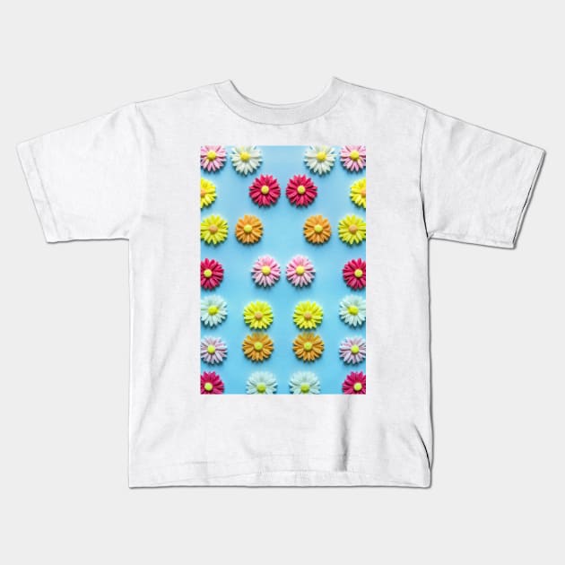 Flowery Kids T-Shirt by nikolaeftimov